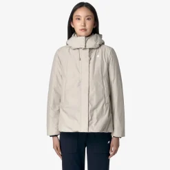 Discount K-Way MARLETTE SOFT TOUCH MARMOTTA Beigeg-greyb