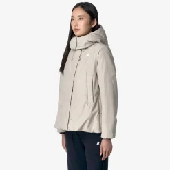 Discount K-Way MARLETTE SOFT TOUCH MARMOTTA Beigeg-greyb