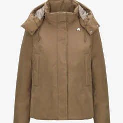 New K-Way MARLETTE SOFT TOUCH MARMOTTA Brownc-beigeg