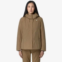 New K-Way MARLETTE SOFT TOUCH MARMOTTA Brownc-beigeg