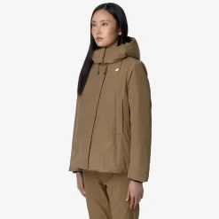 New K-Way MARLETTE SOFT TOUCH MARMOTTA Brownc-beigeg