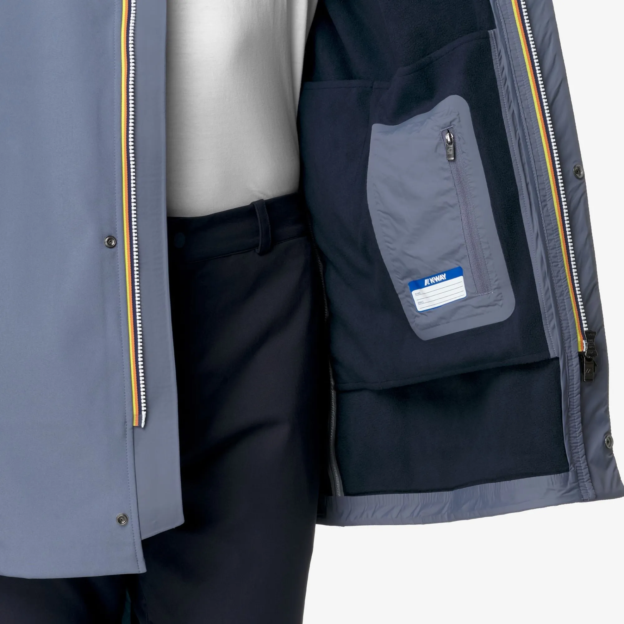 Discount K-Way MARLYN BONDED Greybluea-blued