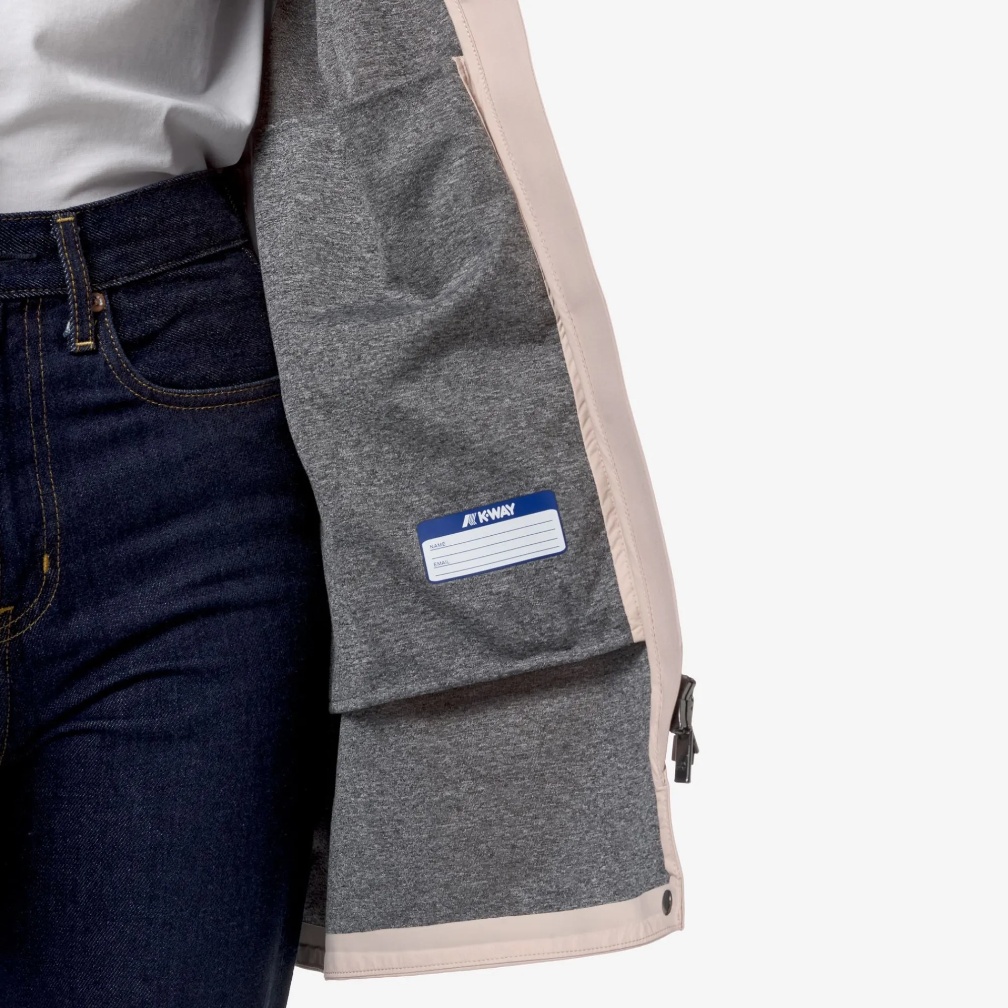 New K-Way MATHY BONDED JERSEY Pinkgardenia