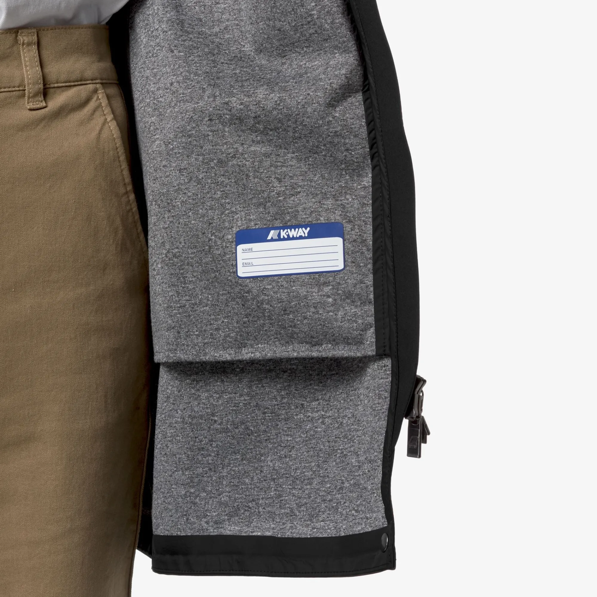 Sale K-Way MATHY BONDED JERSEY Blackpure