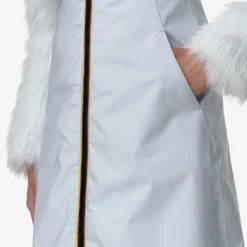 K-Way MENIL ECO FUR BONDED Greylilla-blackash