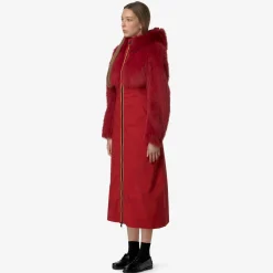 Outlet K-Way MENIL ECO FUR BONDED Red-blackash