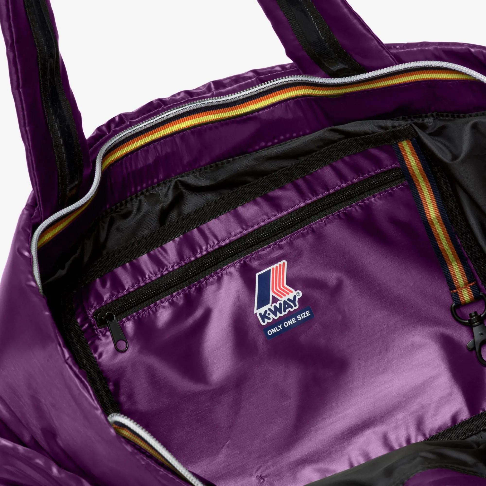 Hot K-Way NIN CRYSTAL CHINTZ Violetdkpurplechintz