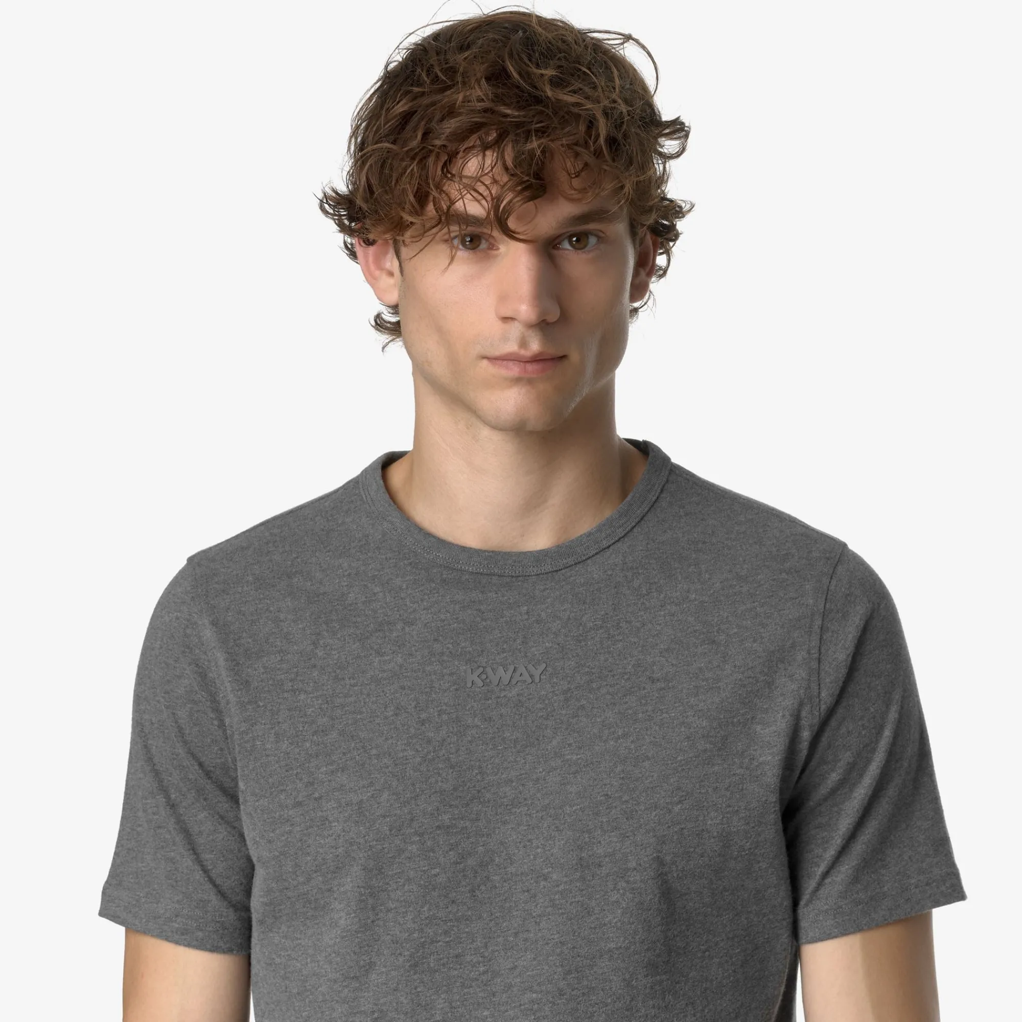 Clearance K-Way ODOM JS PEACH LETTERING Greymdmel