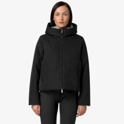 Online K-Way OLGA TWILL FUR Blackpure-natural