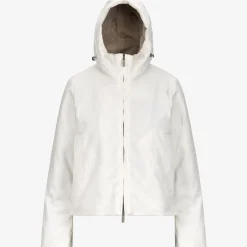 New K-Way OLGA TWILL FUR Whitegardenia-natural