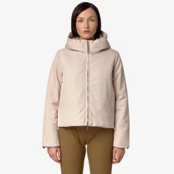 New K-Way OLGA TWILL FUR Pinktint-natural