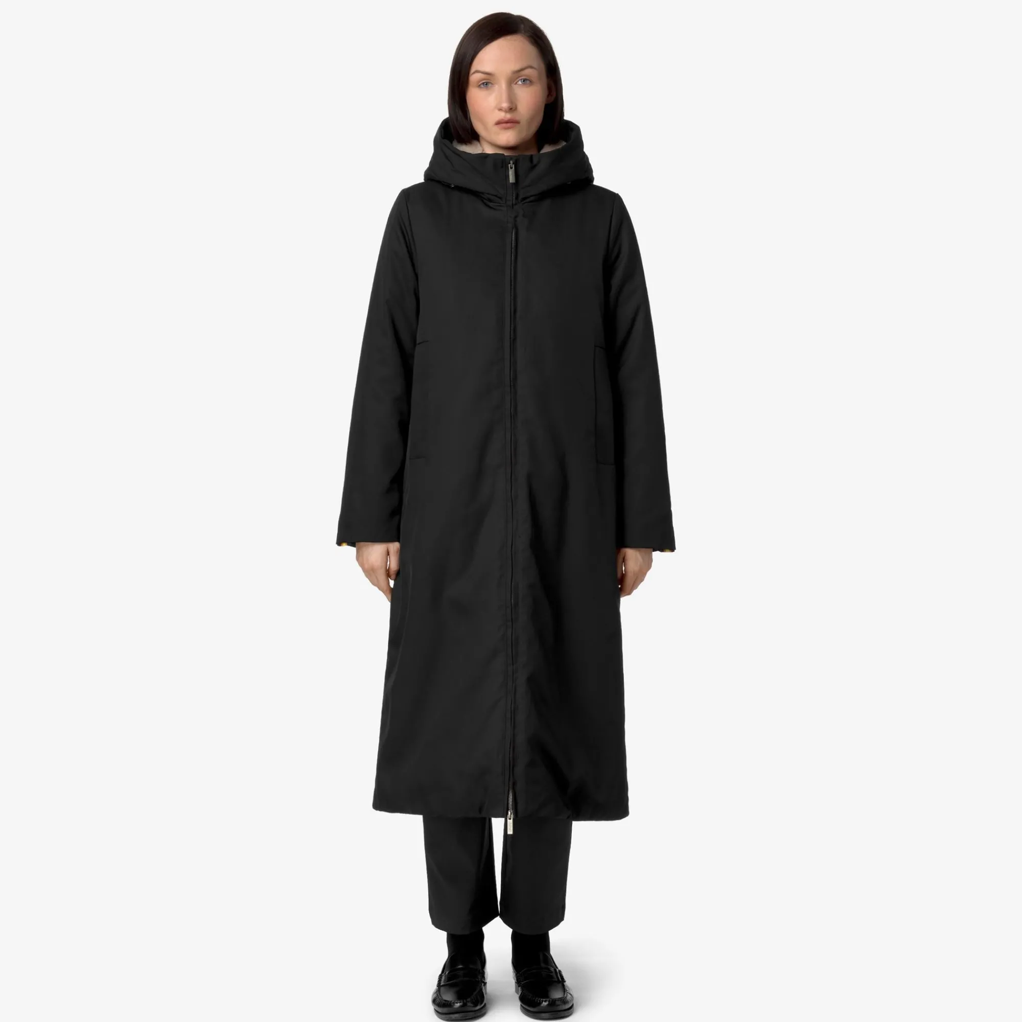 Clearance K-Way OLLER TWILL FUR Blackpure-natural