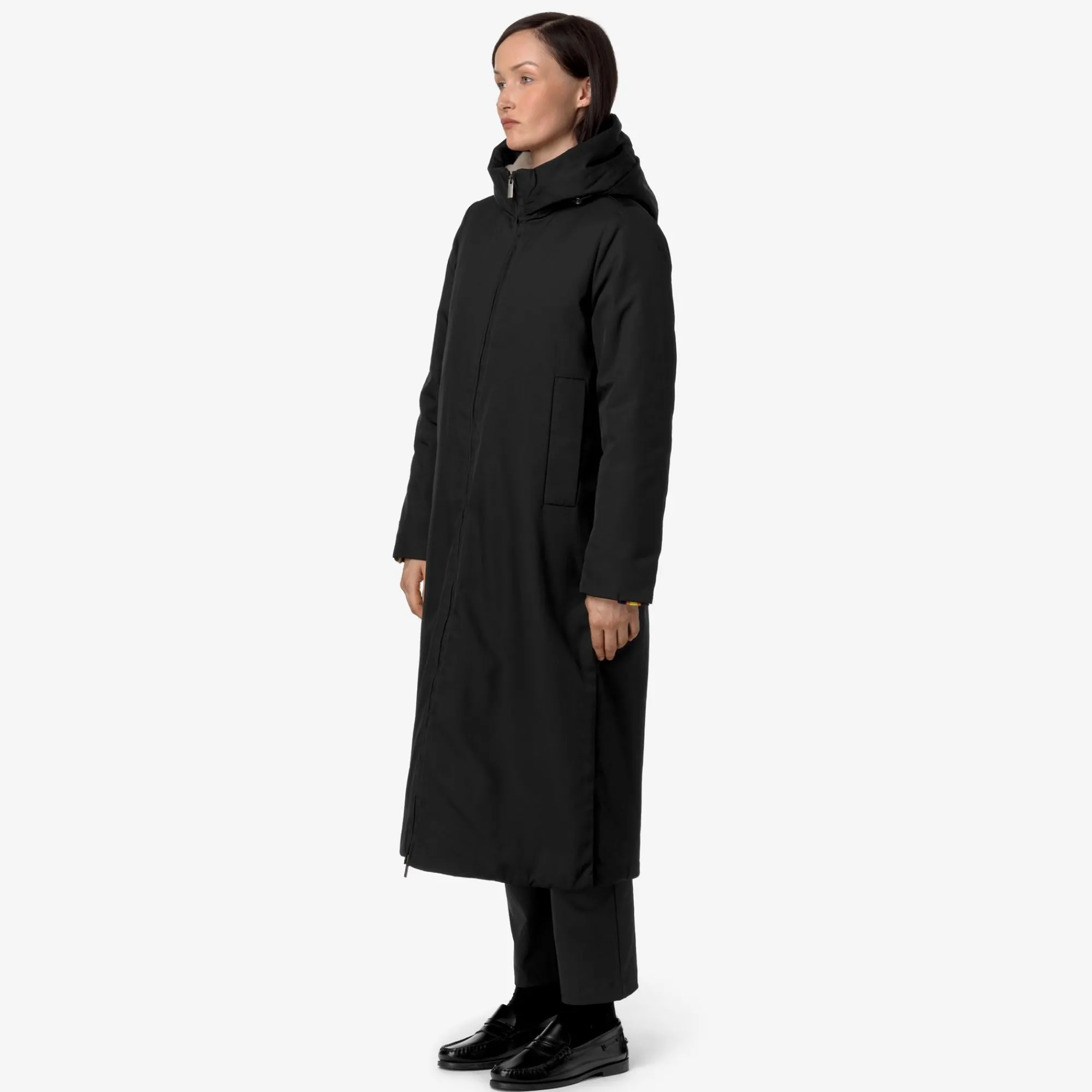 Clearance K-Way OLLER TWILL FUR Blackpure-natural