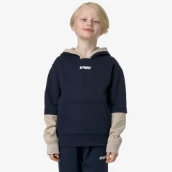 Best K-Way P. BERNIEL PC LETTERING Bluedepth-beigegrey