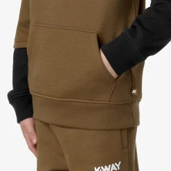 Outlet K-Way P. BERNIEL PC LETTERING Brownc-blackp