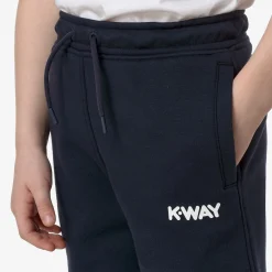 Online K-Way P. BUVEL PC LETTERING Bluedepth-beigegrey