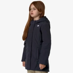 New K-Way P. DENISE SOFT TOUCH MARMOTTA Blued-bluea