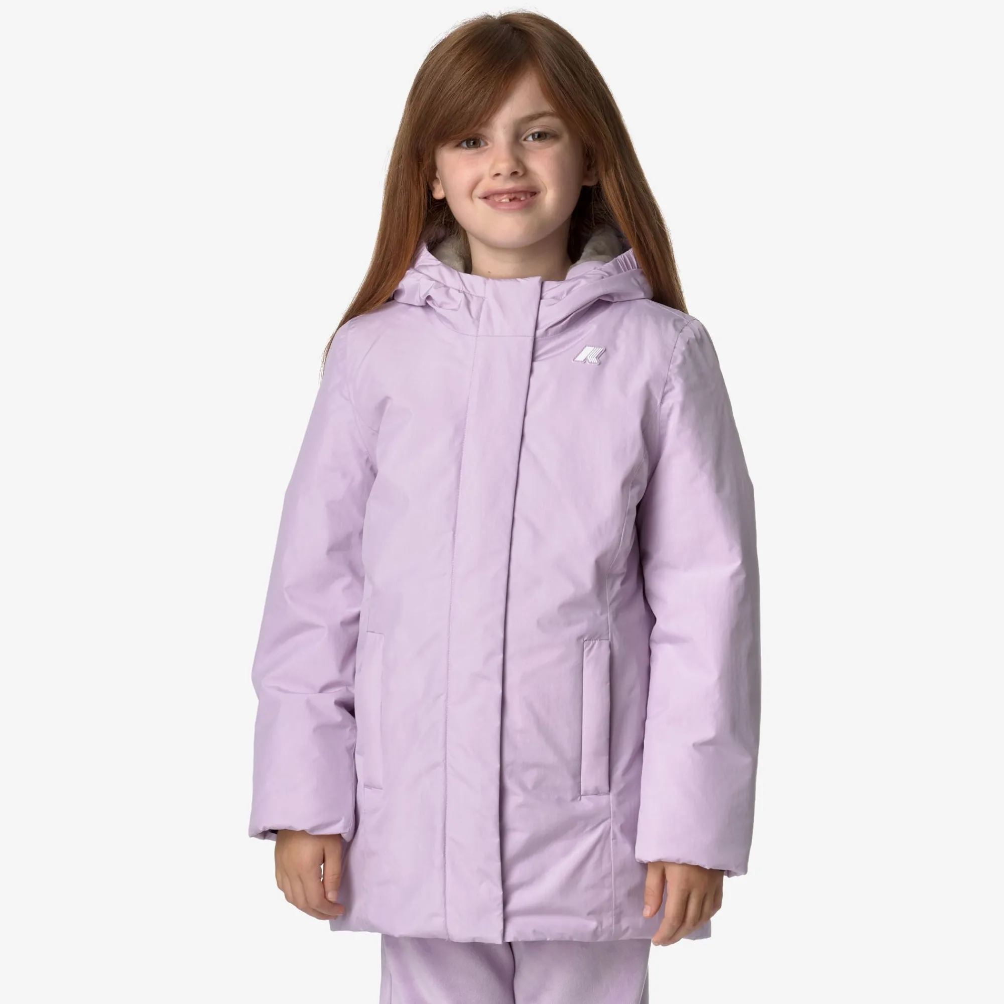 K-Way P. DENISE SOFT TOUCH MARMOTTA Violetltlilac-greygoat