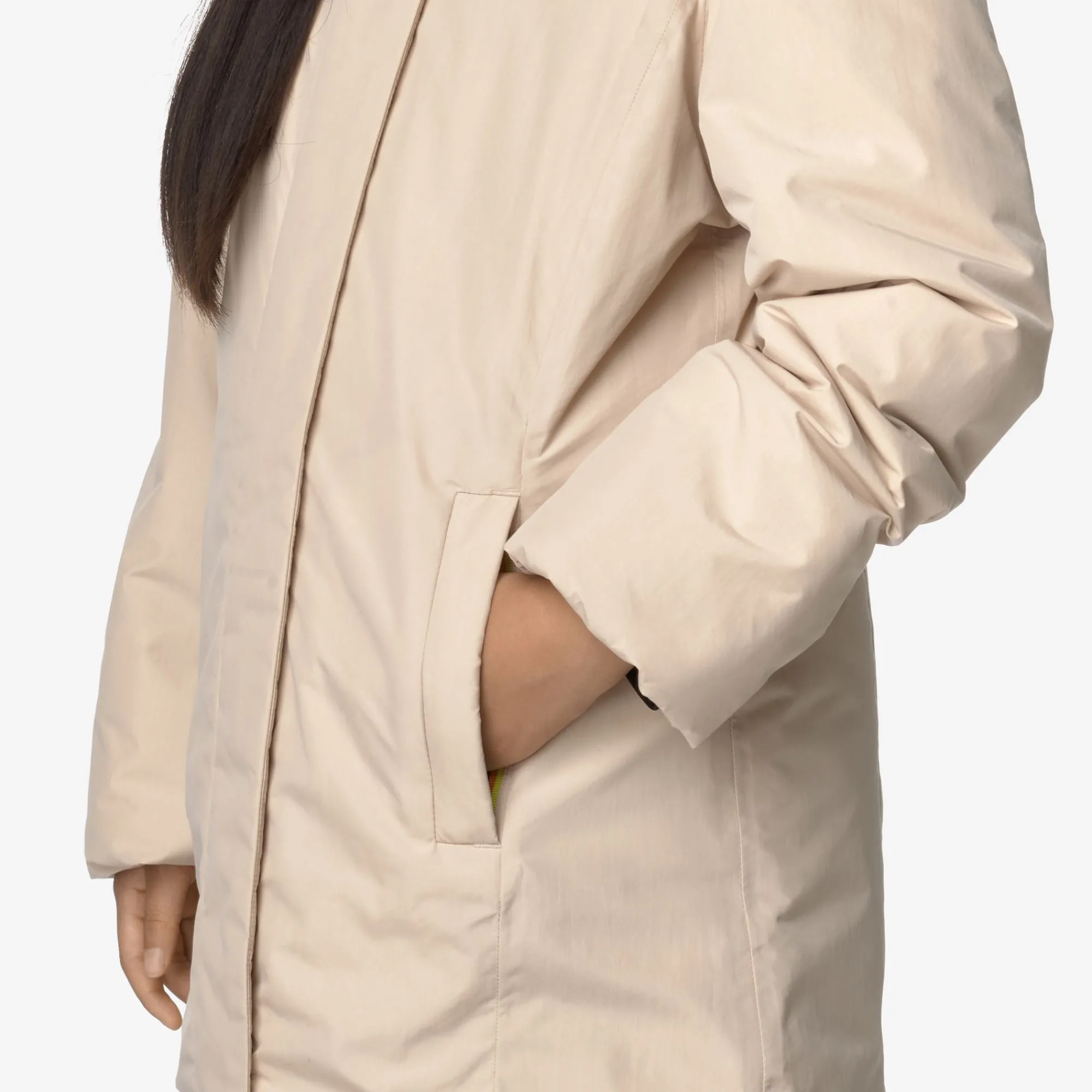 Discount K-Way P. DENISE SOFT TOUCH MARMOTTA Pinktint-greygoat