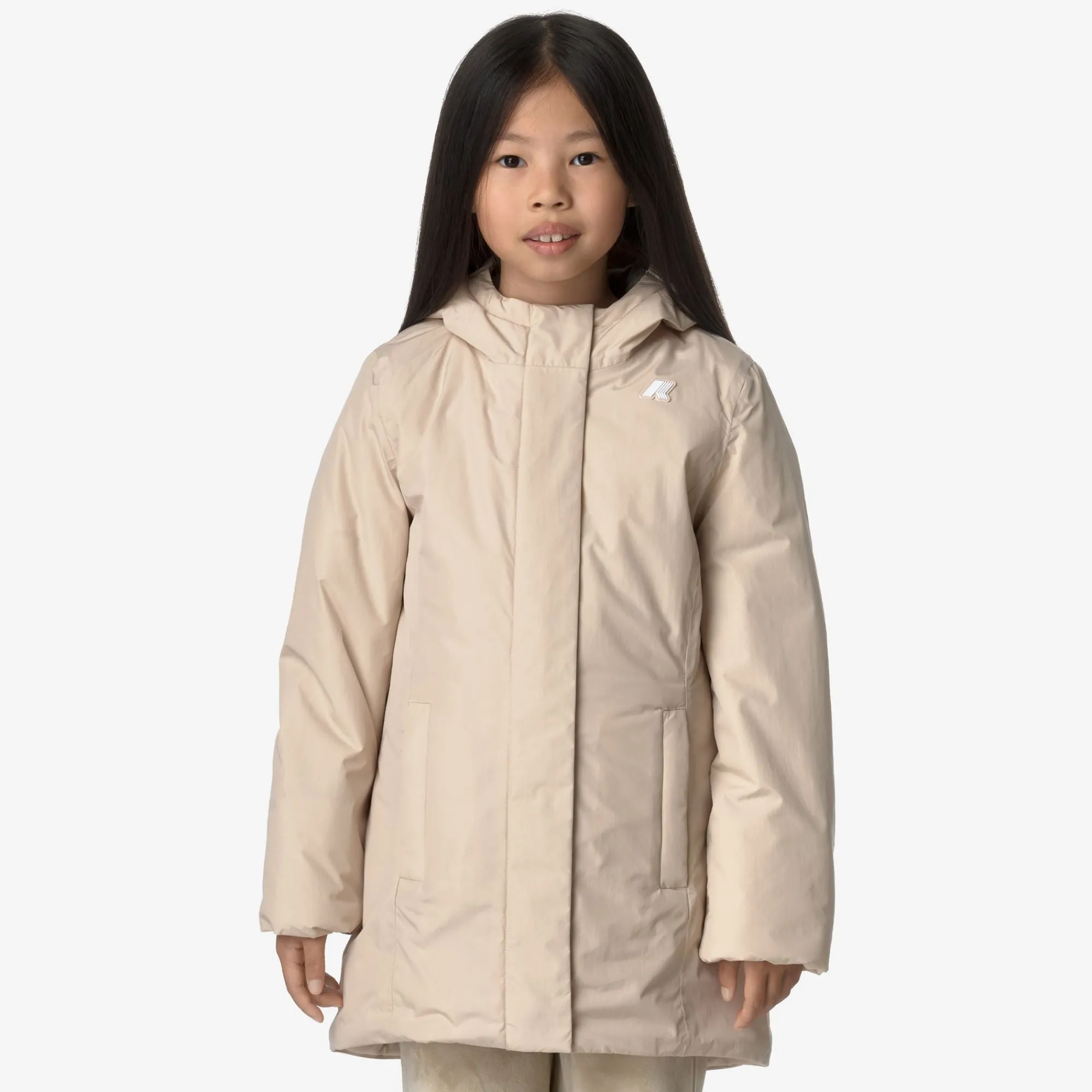 Discount K-Way P. DENISE SOFT TOUCH MARMOTTA Pinktint-greygoat