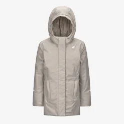 Outlet K-Way P. DENISE SOFT TOUCH MARMOTTA Beigeg-greyb