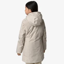 Outlet K-Way P. DENISE SOFT TOUCH MARMOTTA Beigeg-greyb