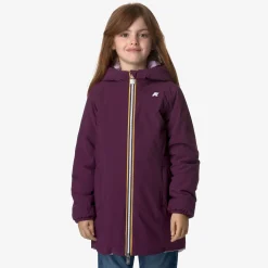 New K-Way P. DENISE ST WARM REVERSIBLE Violetdkpurple-violetltlilac