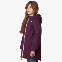 New K-Way P. DENISE ST WARM REVERSIBLE Violetdkpurple-violetltlilac