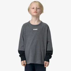 K-Way P. ELMER PEACH REVERSIBLE SLEEVE Greymelange