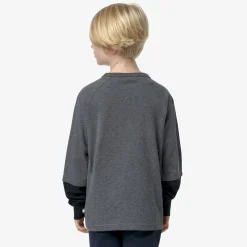 K-Way P. ELMER PEACH REVERSIBLE SLEEVE Greymelange