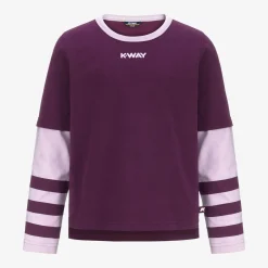 Discount K-Way P. ELMERINE PEACH REVERSIBLE SLEEVES Violetdkpurple-violetltlilac