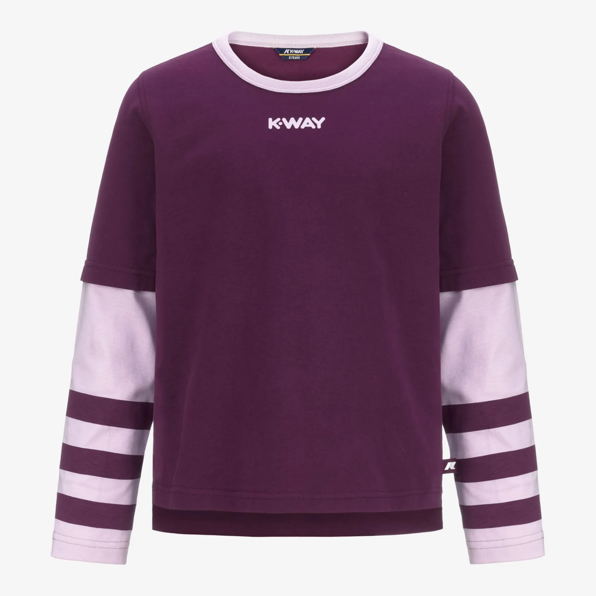 Discount K-Way P. ELMERINE PEACH REVERSIBLE SLEEVES Violetdkpurple-violetltlilac