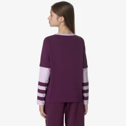 Discount K-Way P. ELMERINE PEACH REVERSIBLE SLEEVES Violetdkpurple-violetltlilac