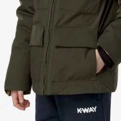 Online K-Way P. HODIN FABRIC MIX Greenblackish