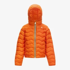 Discount K-Way P. JACK QUILTED WARM Orangerust