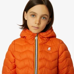 Discount K-Way P. JACK QUILTED WARM Orangerust