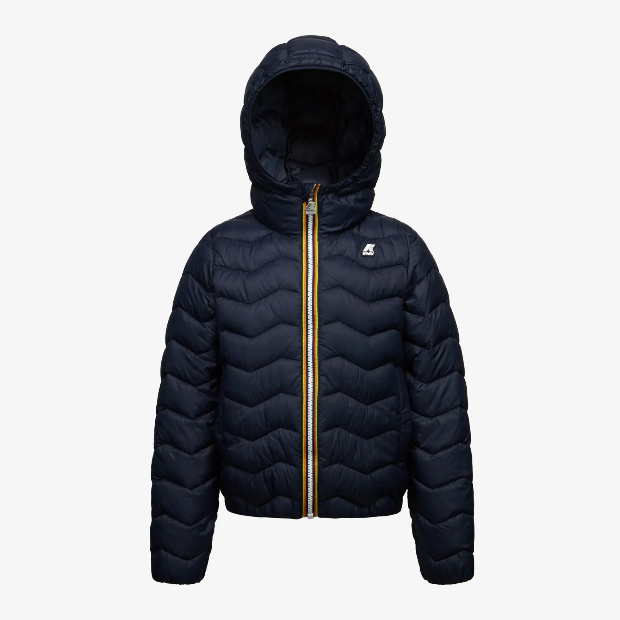 Clearance K-Way P. JACK QUILTED WARM Bluedepth