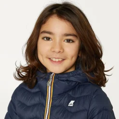 Clearance K-Way P. JACK QUILTED WARM Bluedepth