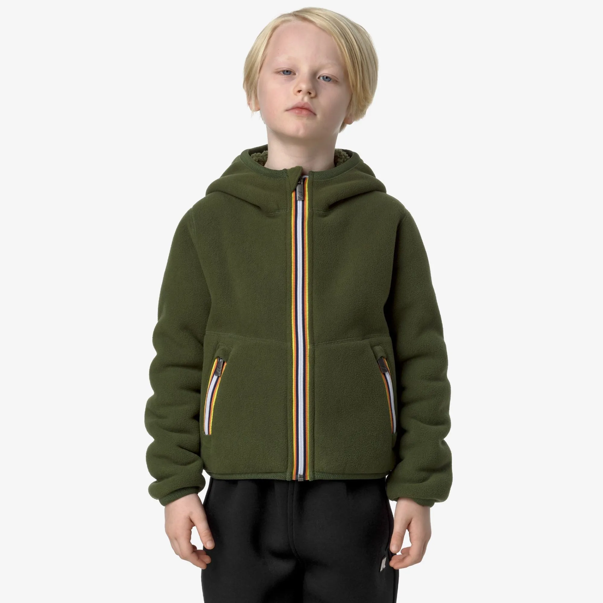 Best K-Way P. JACK SHERPA POLAR REVERSIBLE Greenc-greenc