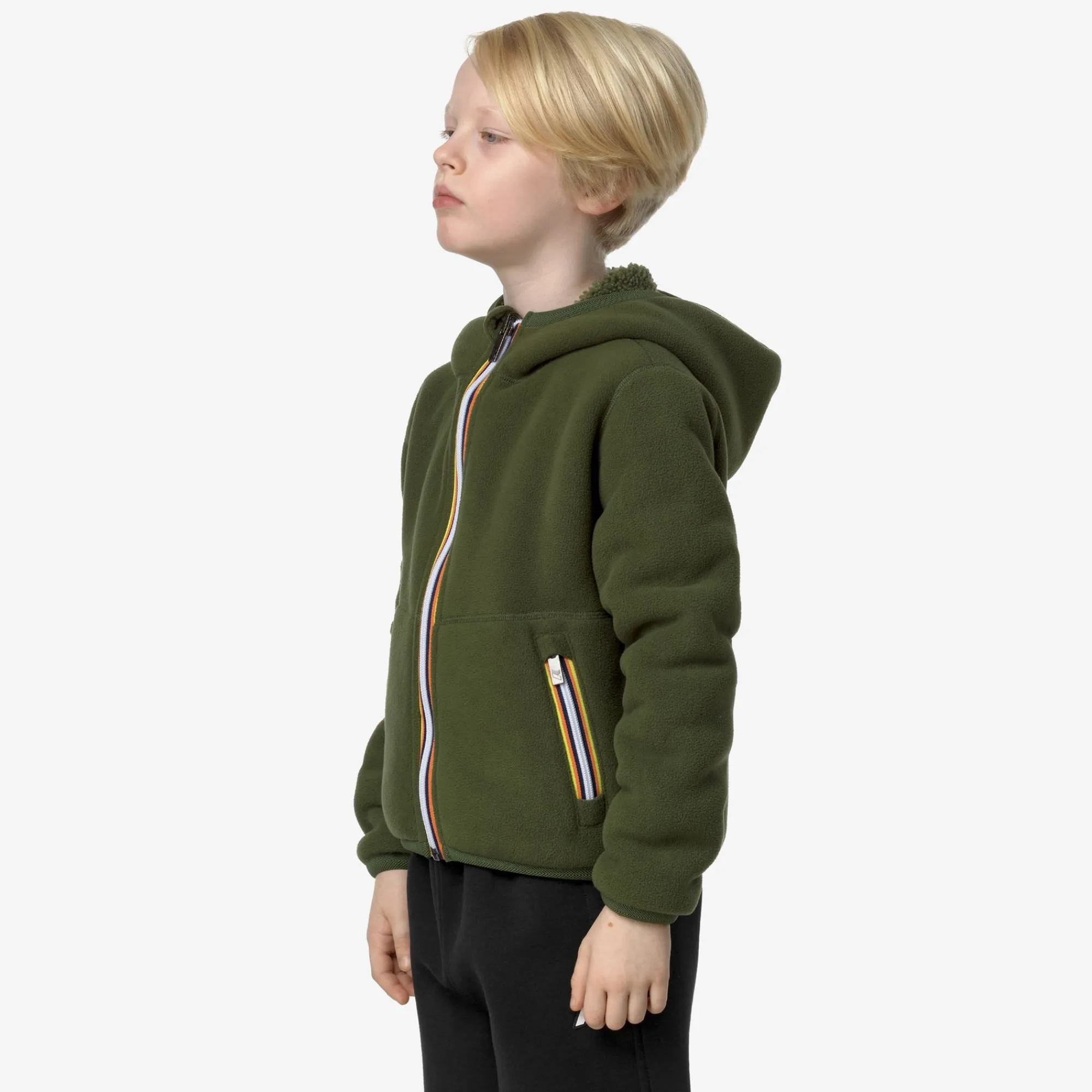 Best K-Way P. JACK SHERPA POLAR REVERSIBLE Greenc-greenc