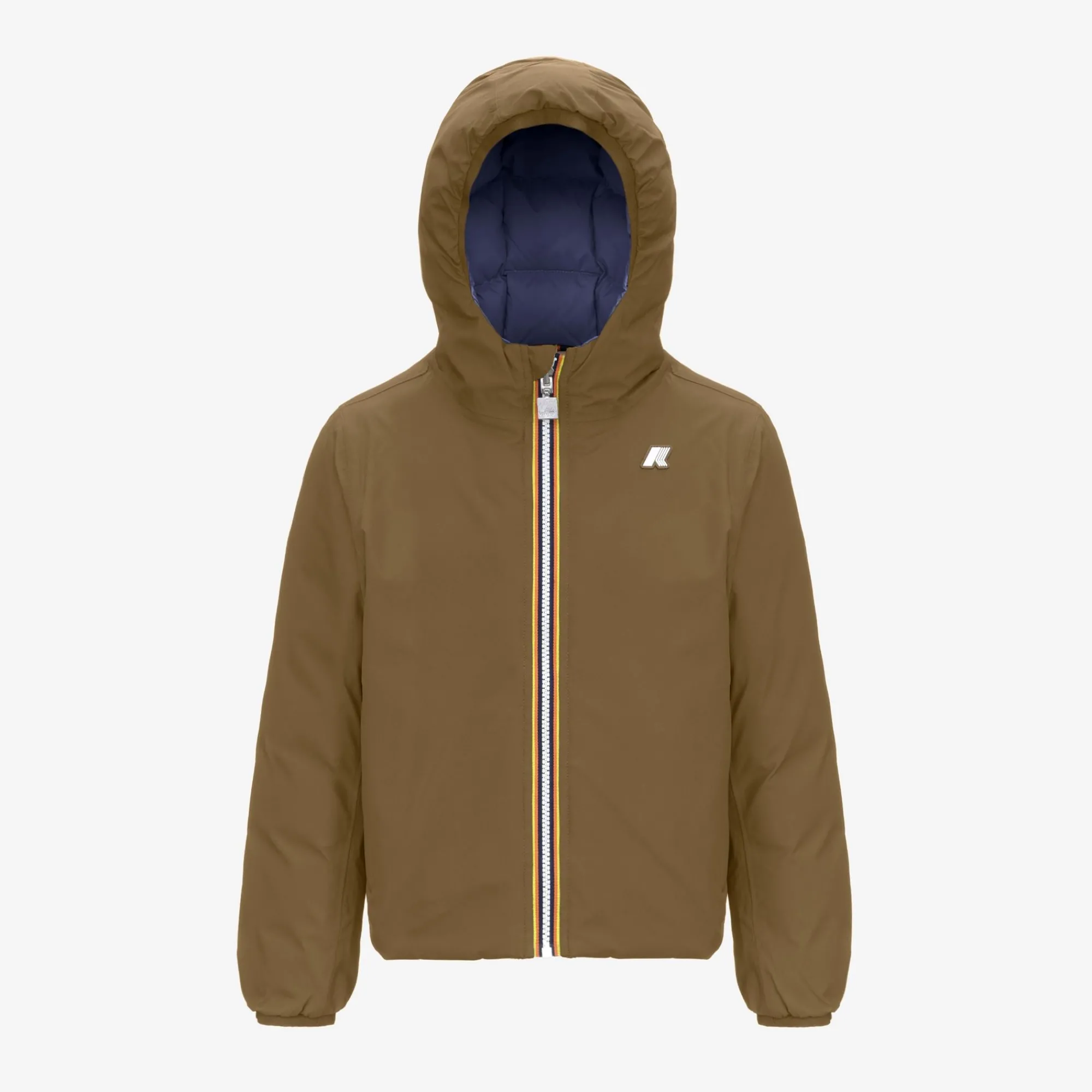 Clearance K-Way P. JACK ST THERMO REVERSIBLE Browncorda-greyblueavio
