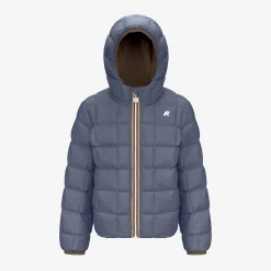 Clearance K-Way P. JACK ST THERMO REVERSIBLE Browncorda-greyblueavio