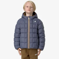 Clearance K-Way P. JACK ST THERMO REVERSIBLE Browncorda-greyblueavio