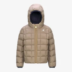 Hot K-Way P. JACK ST THERMO REVERSIBLE Bluedepth-beigetaupe