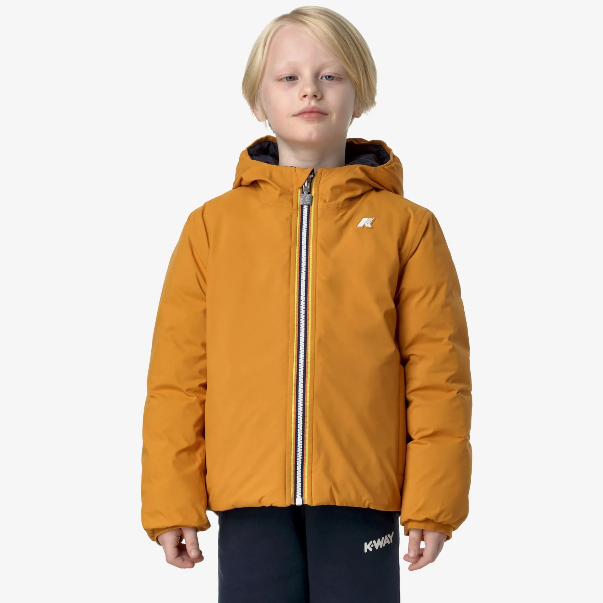 Hot K-Way P. JACK ST THERMO REVERSIBLE Yellowinca-bluedepth