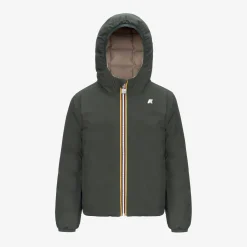 Sale K-Way P. JACK ST THERMO REVERSIBLE Greenb-beigeg