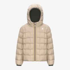 Sale K-Way P. JACK ST THERMO REVERSIBLE Greenb-beigeg