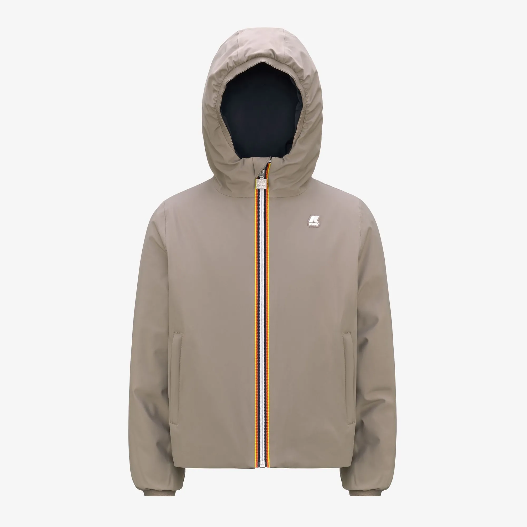 Clearance K-Way P. JACK ST WARM REVERSIBLE Beiget-blued