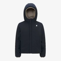 Clearance K-Way P. JACK ST WARM REVERSIBLE Beiget-blued