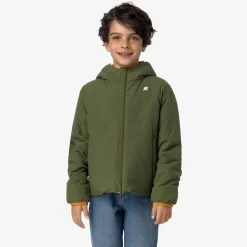 Best K-Way P. JACK ST WARM REVERSIBLE Yellowinca-greencypress